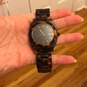 Tortoise shell Nixon watch